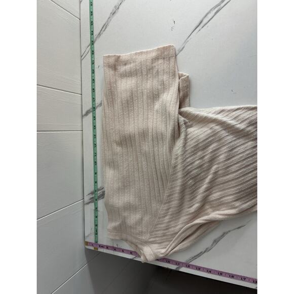 Chaser Long Sleeve Crop Top Button Neck Size S Capsule Cozy - Picture 4 of 5